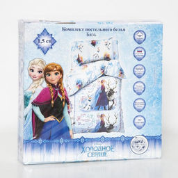 Постельное бельё 1,5 сп Сказка Холодное сердце , размер 143х215 см, 150х214 см, 50х70 см -1 шт., 100% хлопок, бязь 125 г/м2 - Disney фото 5