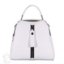 Рюкзак женский кожаный 99451 white Velina Fabbiano-Safenta/30 в Новосибирске