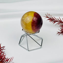 Шар из камня Флюорит на подставке