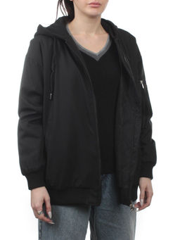 H24-83 BLACK Куртка демисезонная женская (100 гр. синтепон) - Fashion фото 6