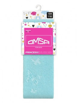 OMSA kids Collant 12A01-3 с ажур рис (бабочки) - Blu Сhiaro  фото 3