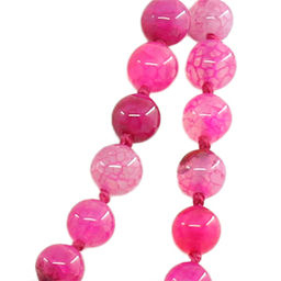Бусы агат розовый, круглые 8мм, длинные 120см - Agat77 фото 2