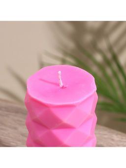 Свеча «Столб ромбики», 6×6×12 см, соевый воск, МИКС