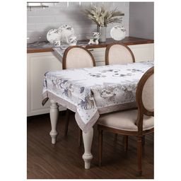 СКАТЕРТЬ КОТИКИ 140Х180 ,БЕЛЫЙ, 100