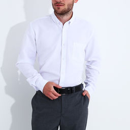 Ремень мужской, ширина 4 см, винт, пряжка металл, цвет чёрный - Simaland фото 3