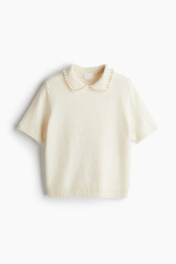 Top de punto con cuello de cuentas - H&m фото 7