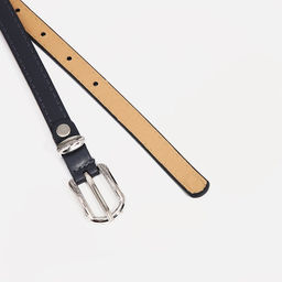 Ремень женский, ширина 1.4 см, винт, пряжка металл, цвет тёмно-серый - Simaland фото 2