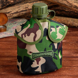 Фляга "Командор", пластик 1 л, камуфляж зеленый арт.9454916 г.Екатеринбург