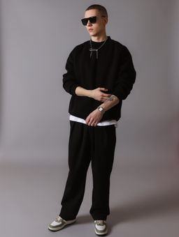 Свитшот оверсайз К501 Черный от фабрики Спортсоло