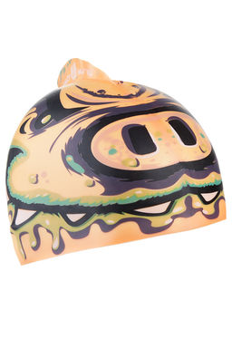 Детская шапочка Silicone Printed Junior with fin PIG, Stroke trainer