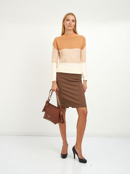 джемпер женский из хлопка в широкою полосу - Glenfield фото 8