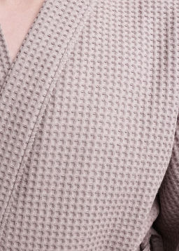 Халат вафельный (ЧЗ) т.бежевый MX440720 - Clever wear фото 5