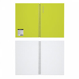 Цена за 12 шт. Тетрадь общая ученическая на спирали ErichKrause Neon, А4, 120 листов, клетка, ламинация глянцевая, структурное тиснение лён  фото 7