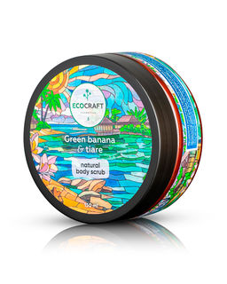 Натуральный скраб для тела "Green banana and tiare" Зеленый банан и тиаре