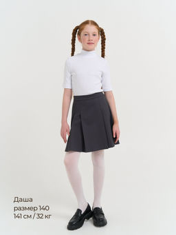 Юбка со складками Графит 7+ - Bungly фото 9