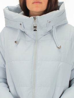 H303 BLUE Пальто зимнее женское (200 гр. холлофайбер) - Fashion фото 10