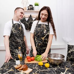 Скатерть декоративная Радушная хозяйка (Традиция) 145х145, рогожка, 100 % хлопок, Мрамор 145х145  фото 10