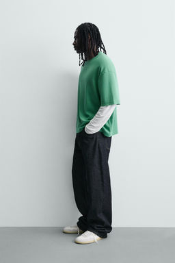 SUDADERA BOXY FIT ESTRUCTURA / Verde - Zara фото 4