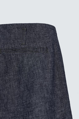 PANTAL?N BALLOON FIT PLIEGUES / Azul / ?ndigo - Zara фото 10