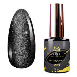 Manita Professional Гель-лак для ногтей с эффектом кошачьего глаза / Crystal Cat Eye №03, 10 мл  фото 2