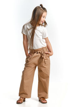 Брюки для девочки прямого кроя UD 7157 св.серый - Mini maxi фото 10