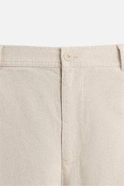 COTTON/LINEN BERMUDA SHORTS - Zara фото 28