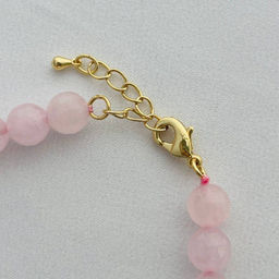 Бусы из Розового кварца (облагороженный)