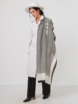 Большой, мягкий, тонкий и очень нежный двусторонний палантин - Tantino фото 2