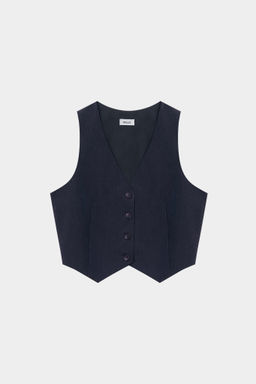 Жилет укороченный в полоску - Mollis фото 5