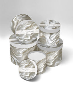 Набор шляпных коробок 5 в 1 «Тебе прекрасной», 13 × 14 ‒ 19.5 × 22 см