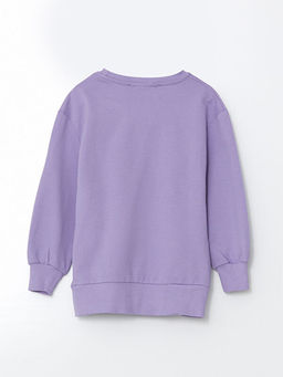 Bisiklet Yaka Bask?l? K?z Bebek Sweatshirt - Waikiki фото 2