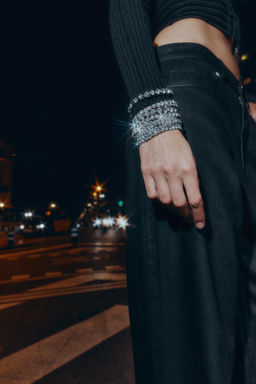 PACK OF ELASTICATED JEWEL BRACELETS