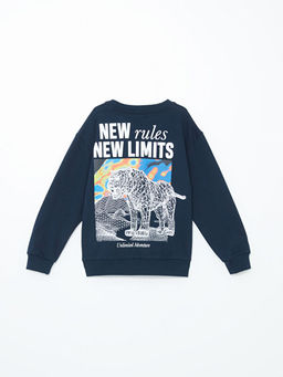 Bisiklet Yaka Erkek ?ocuk Sweatshirt - Waikiki фото 3