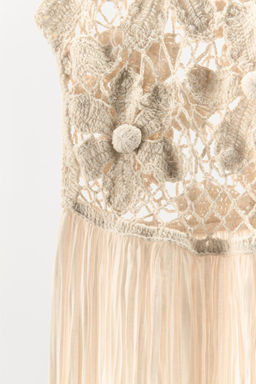 CONTRAST FLORAL EMBROIDERY DRESS - Zara фото 8