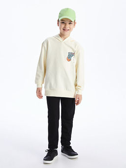 Rahat Kal?p Bask?l? Erkek ?ocuk Hoodie - Waikiki фото 2