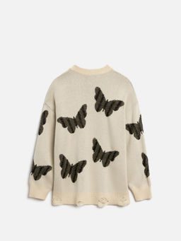 ACOOLA / Джемпер детский для девочек Linda хаки принт фото 2