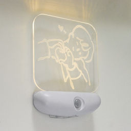 Ночник Любовь LED 3 Вт USB АКБ белый 12?14.5 см RISALUX