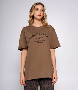 Футболка #КТ309 (3), тёмно-бежевый