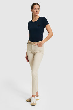 Kad_n Lacivert Bisiklet Yaka Basic Ti__rt - U.s. polo assn фото 4