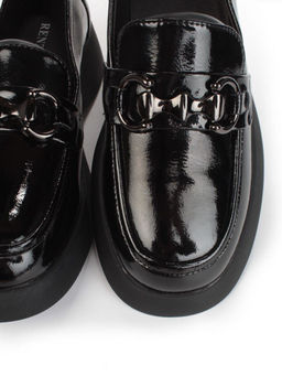 03-DCO137-5 BLACK Лоферы женские (натуральная кожа)