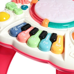 Развивающий столик, световые и звуковые эффекты, цвет красный - Zabiaka фото 3