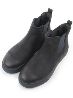 05-X30311A-7 INK. BLUE Ботинки демисезонные мужские (натуральная кожа, байка)