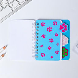 Блокнот с разделителями А7, 40 л. «Котик»