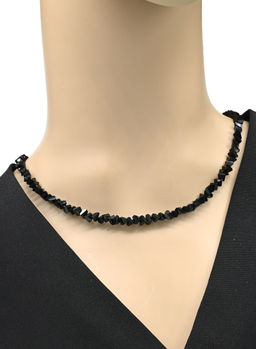 Чокер на шею женский из циркона огранка 4мм цв.зеленый хамелеон, 38см - Радуга камня фото 23