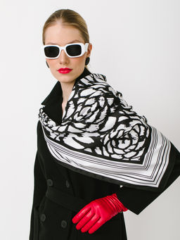 Большой мягкий очень нежный двусторонний платок - Tantino фото 5