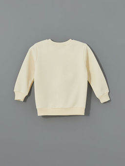 Bisiklet Yaka Bask?l? K?z Bebek Sweatshirt - Waikiki фото 3