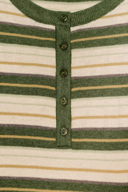 JERSEY PUNTO RAYAS / crudo/kaki - Zara фото 8