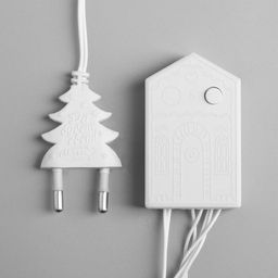 Гирлянда Нить 10 м, IP20, белая нить, 100 LED, 8 режимов, 220 В, свечение зелёное - Luazon lighting фото 4