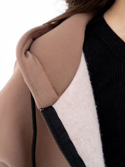 Толстовка футер 3х нитка с начесом,кофейный - Binita фото 6