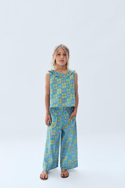 2-14 A?OS/ PANTAL?N CULOTTE ESTAMPADO FLORES LIMITED EDITION / Estampado - Zara фото 4